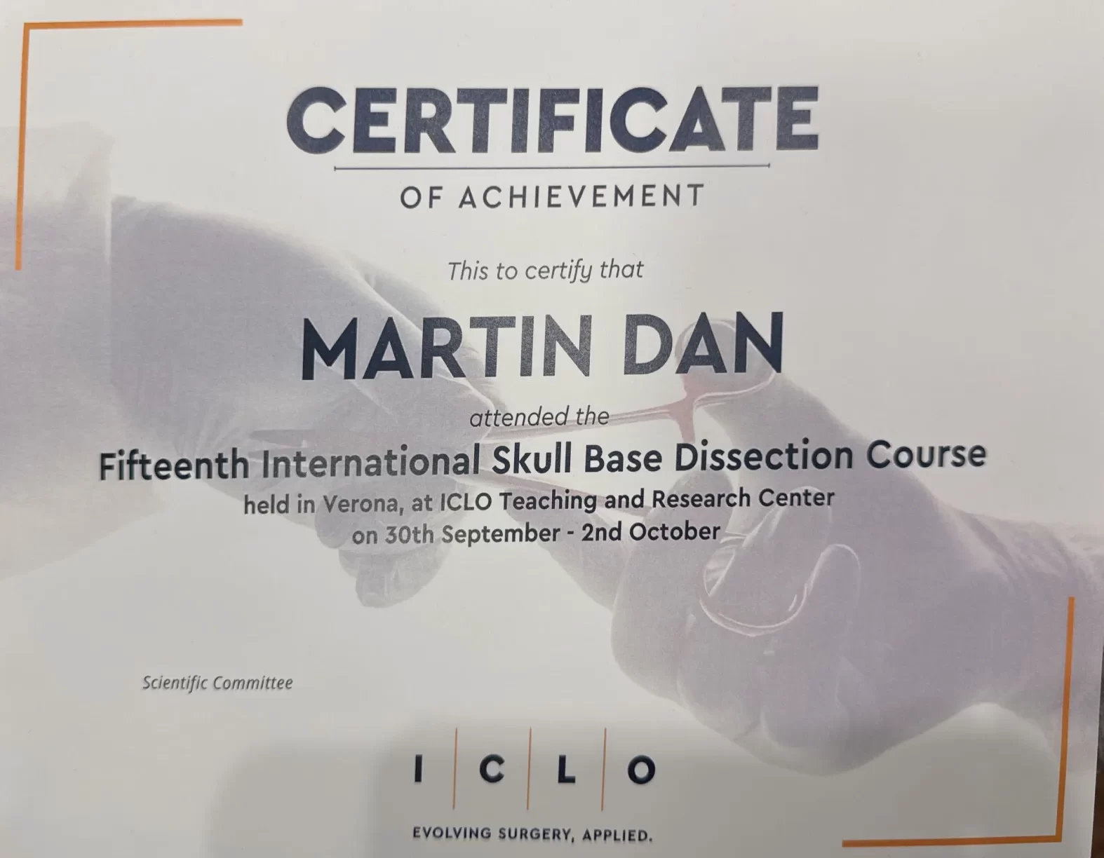 Carte Identitate Martin Dan